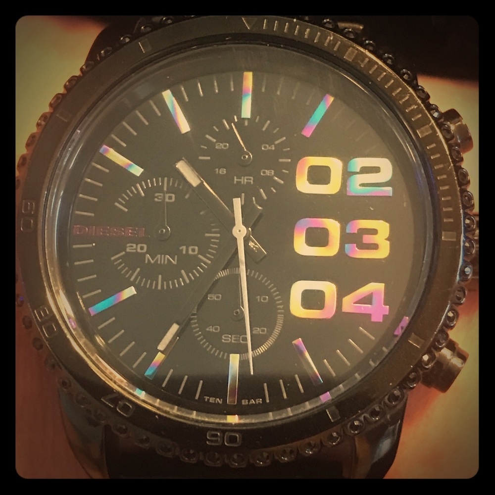 *on Hold* WOMENS DIESEL WATCH DZ-5340 BLACK / HOLO